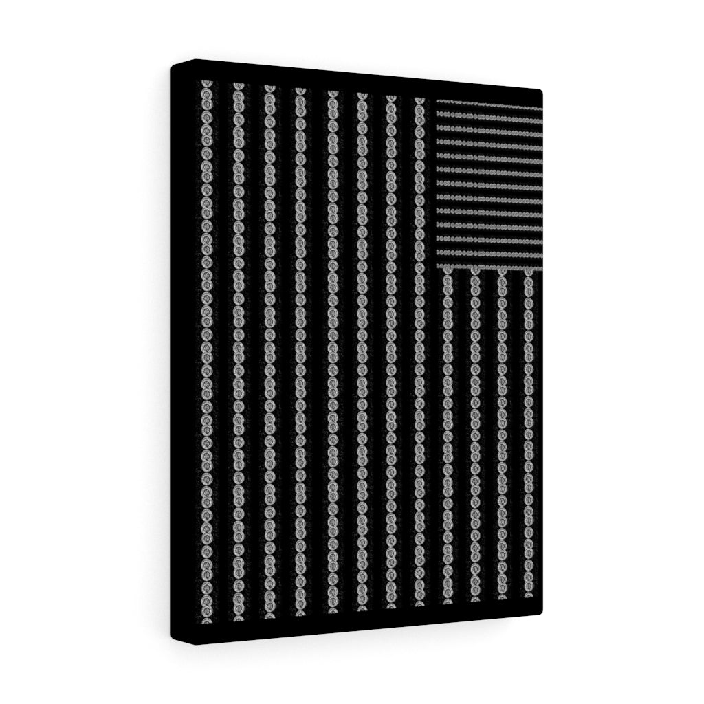 Black Lives Matter Flag Stretched Canvas