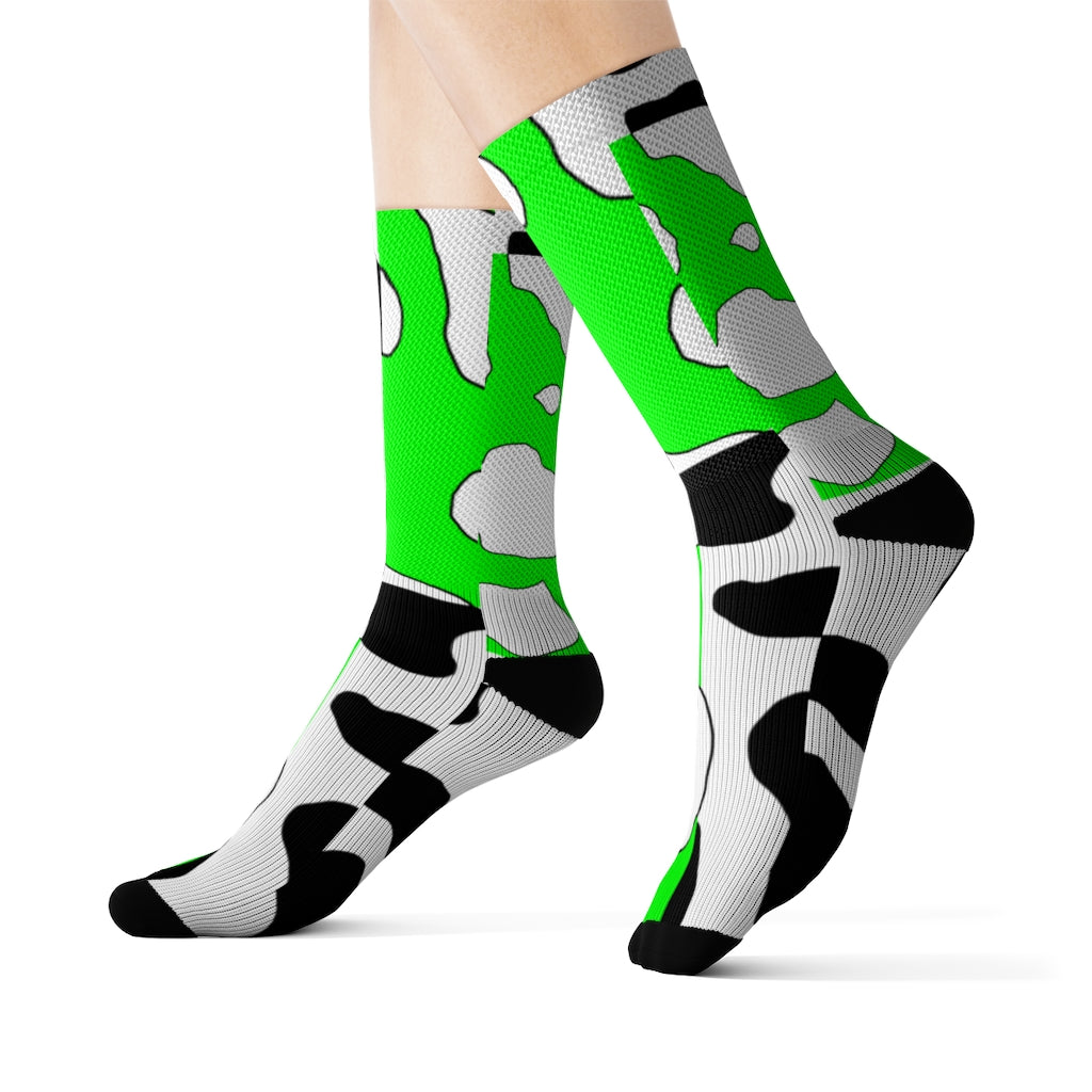 e-boy Green Cowboi Sublimation Socks
