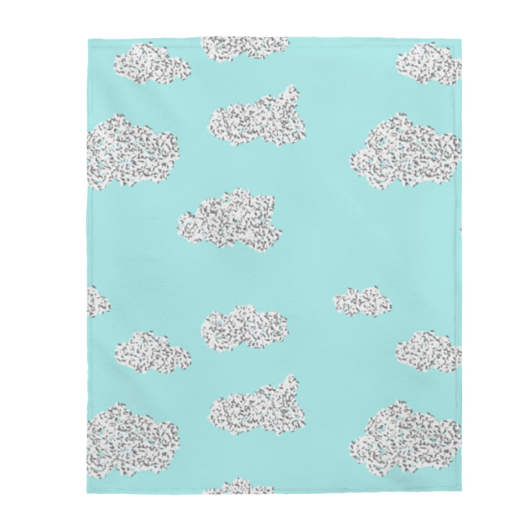 cubic cloud Velveteen Plush Blanket