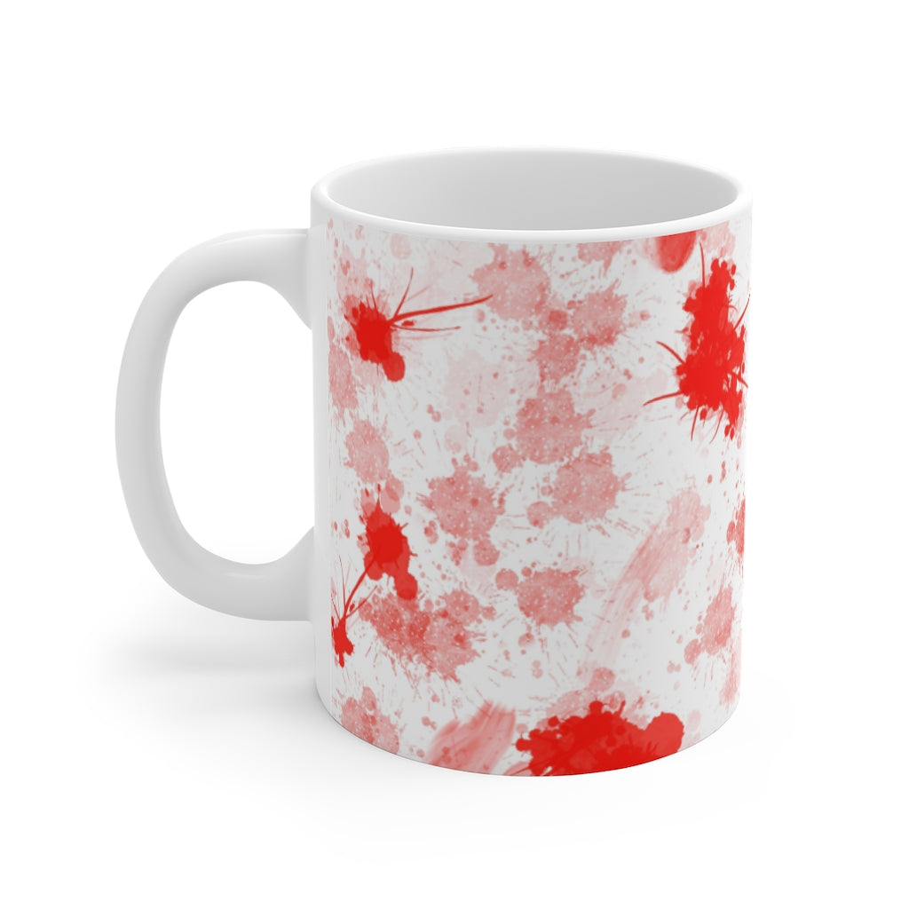 blood spatter Mug 11oz