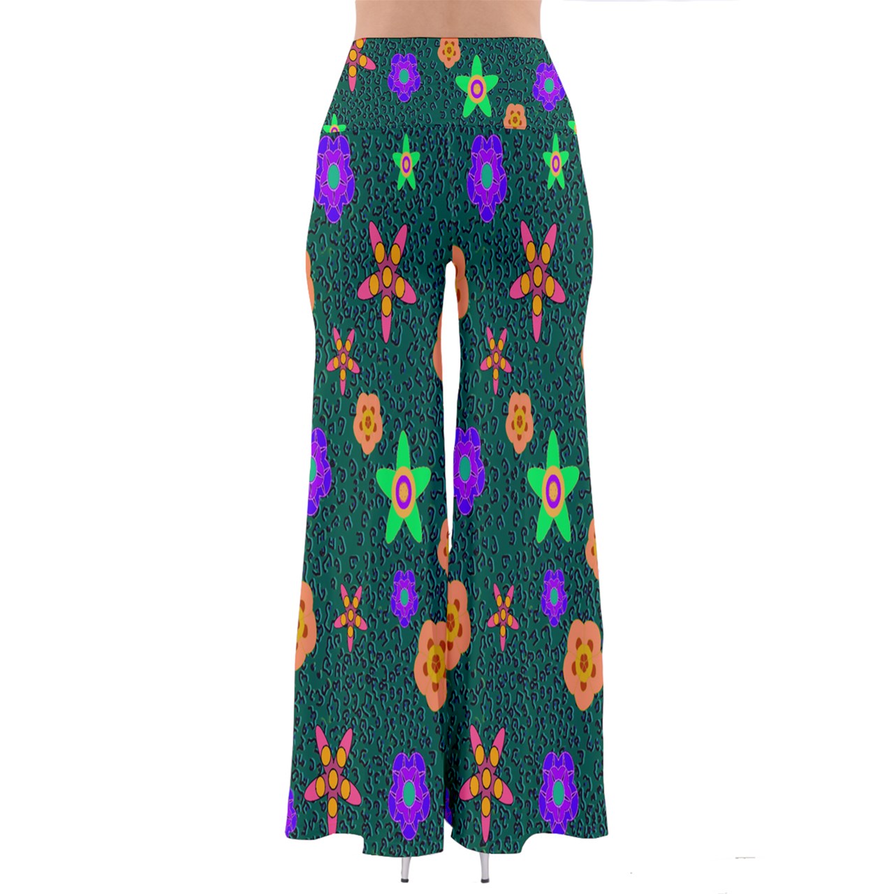 Cheeta Floral So Vintage Palazzo Pants