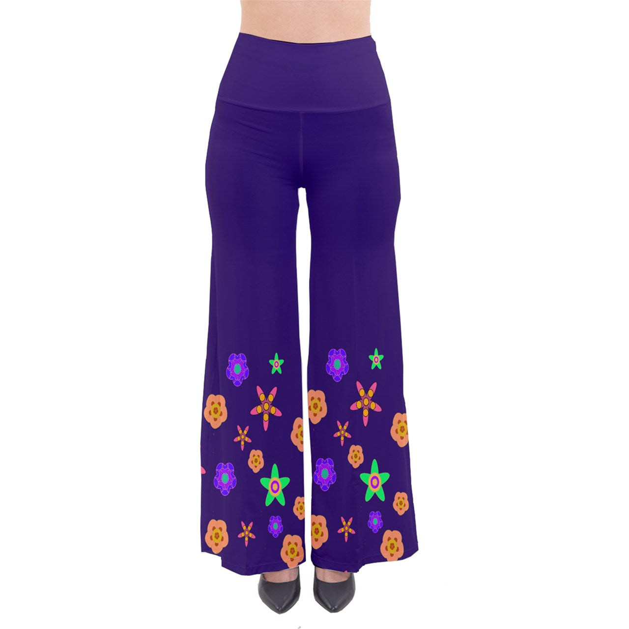 Indigo Indigo Flower So Vintage Palazzo Pants