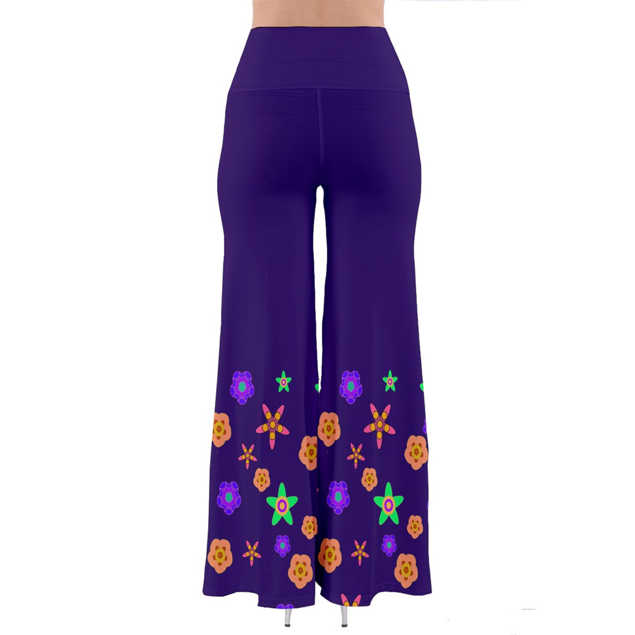 Indigo Indigo Flower So Vintage Palazzo Pants