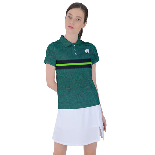 green cheeta Polo Tee
