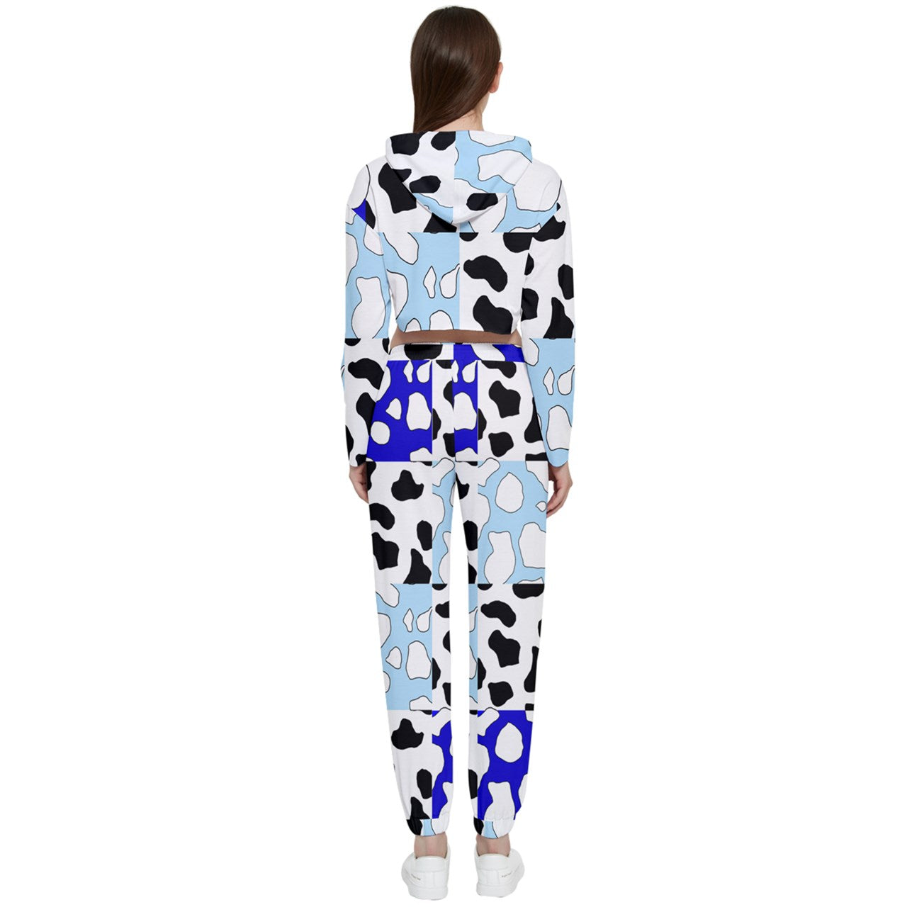 cowboi blue Cropped Zip Track Suit