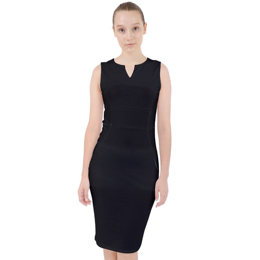 Black Midi Bodycon Dress
