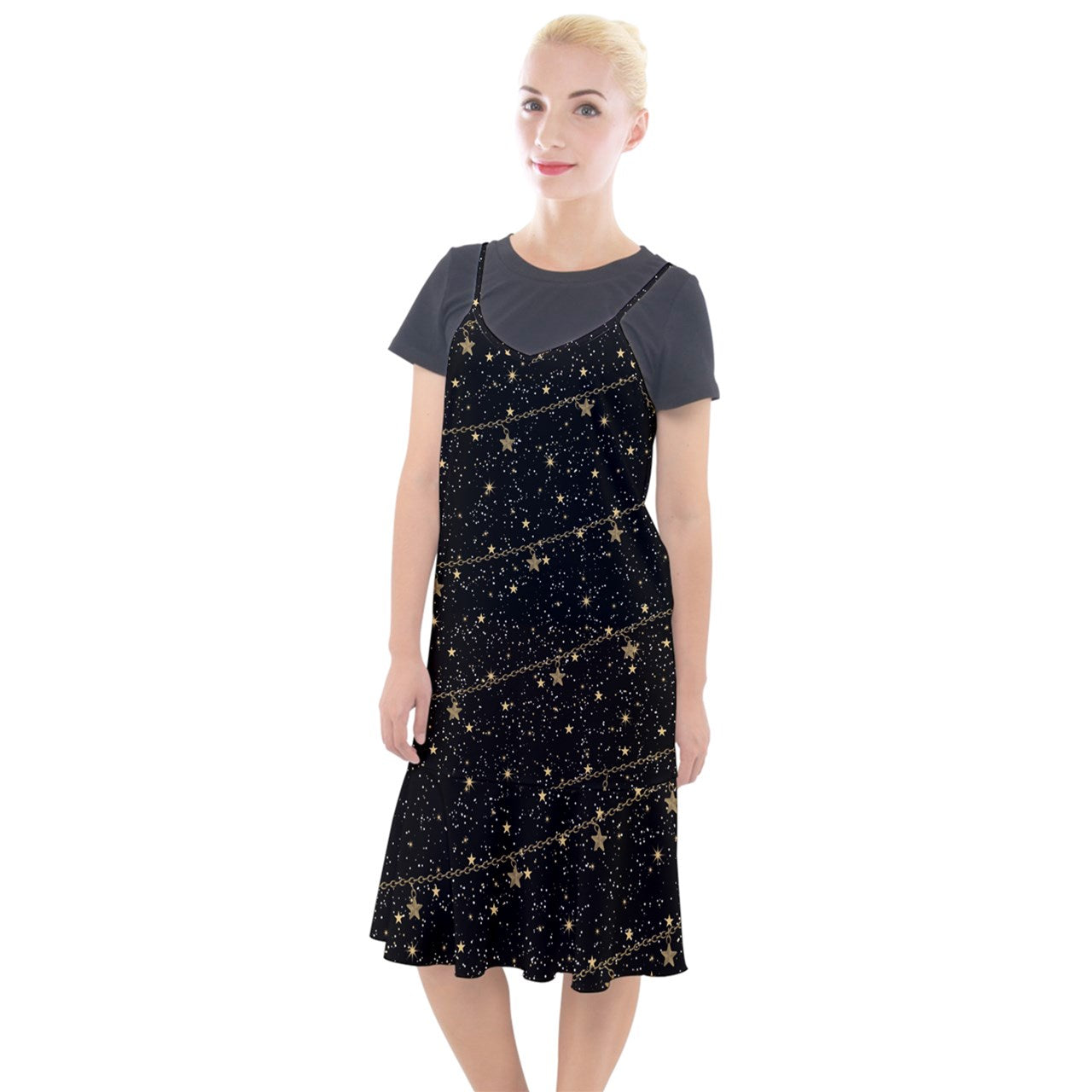 chain of stars Camis Fishtail Dress