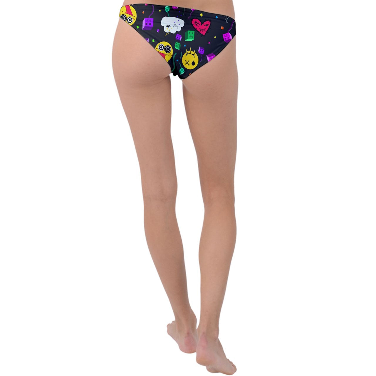 Smiley Balloons Ring Detail Bikini Bottom