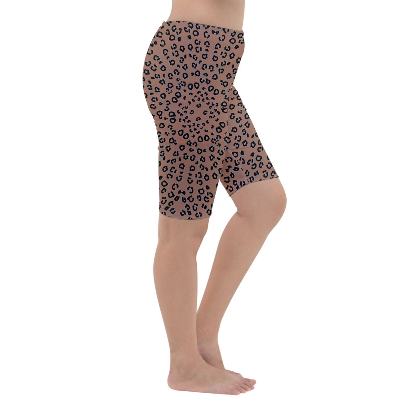 brown cheetah Cropped Leggings