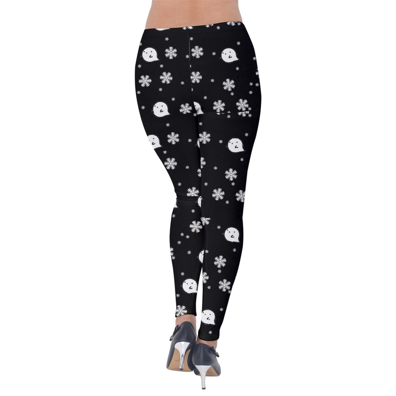 Spooky Snowflake Velvet Leggings