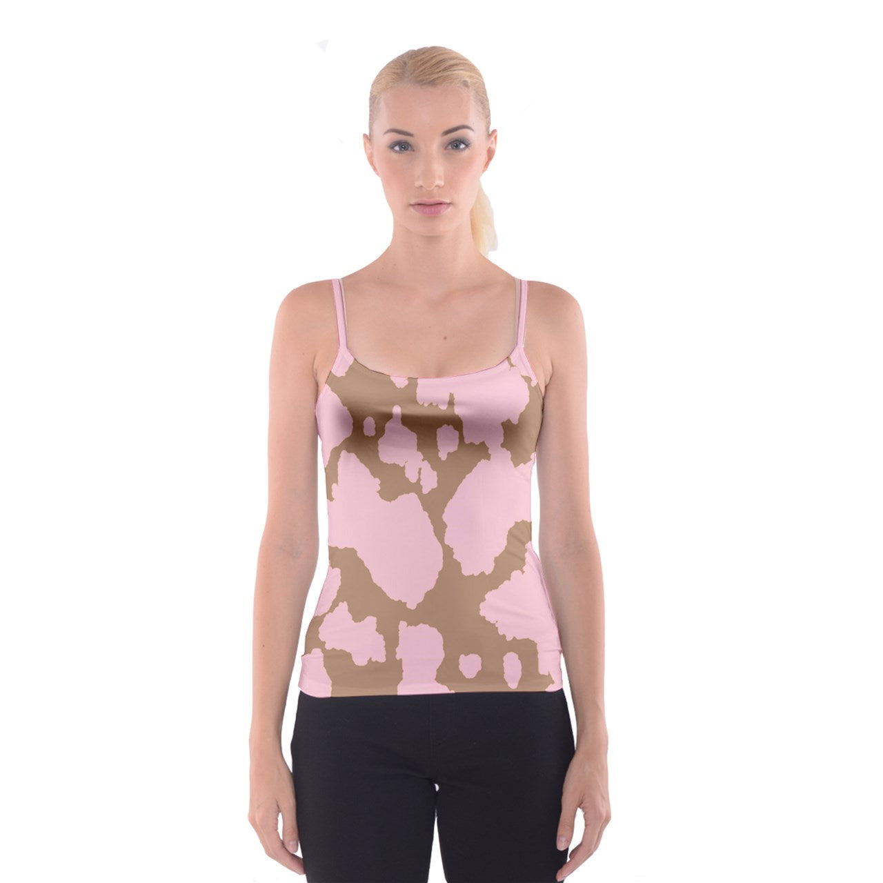 irl cowboi print Neapolitan Spaghetti Strap Top