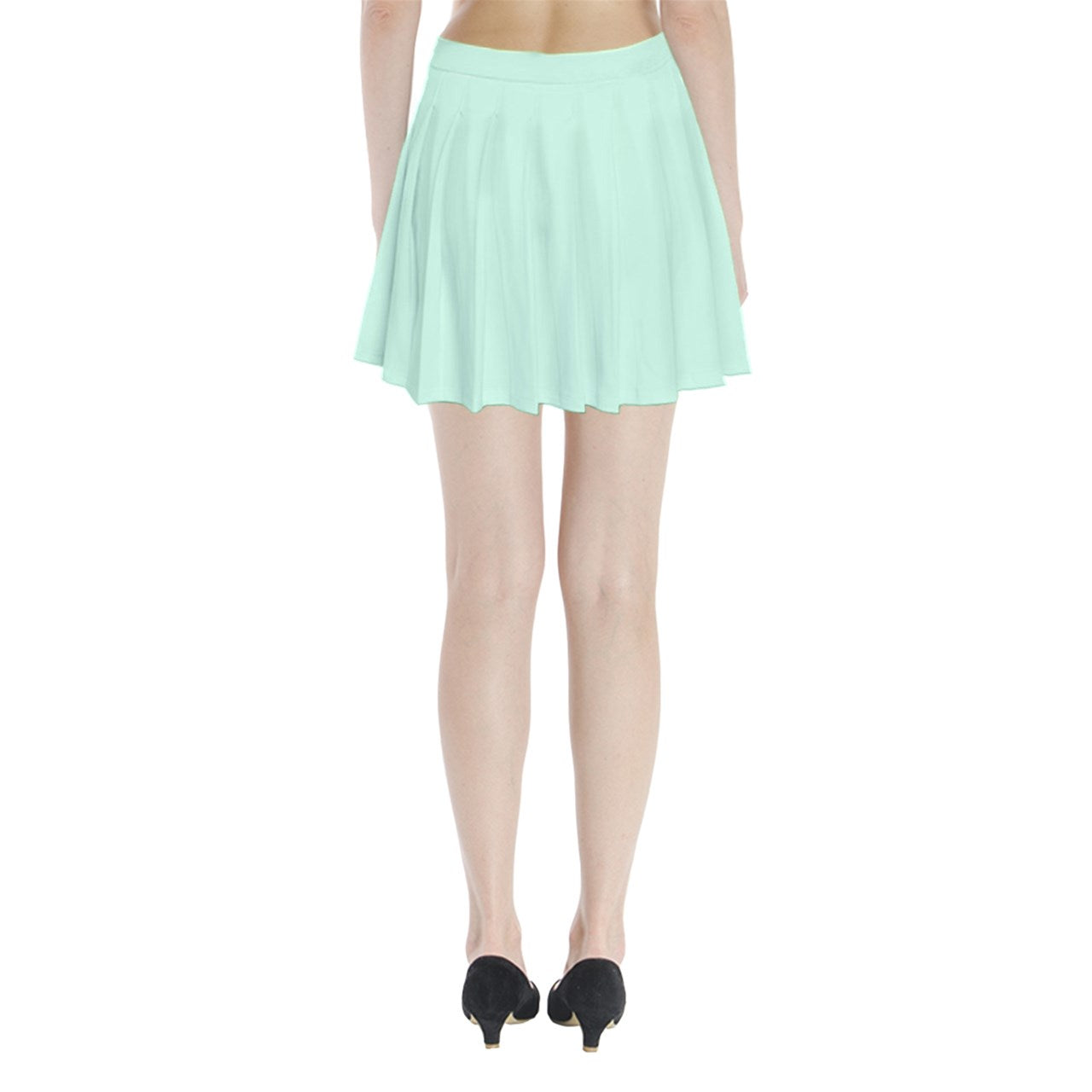 Icee Green Pleated Mini Skirt