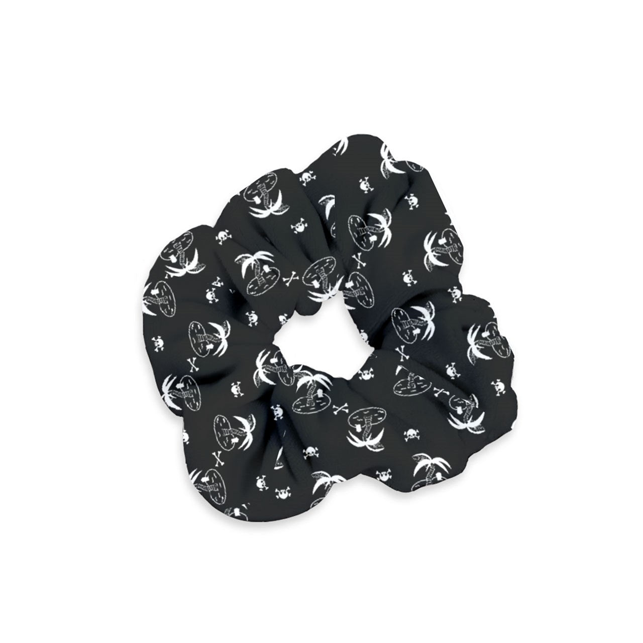 palm and skull Velvet Scrunchie