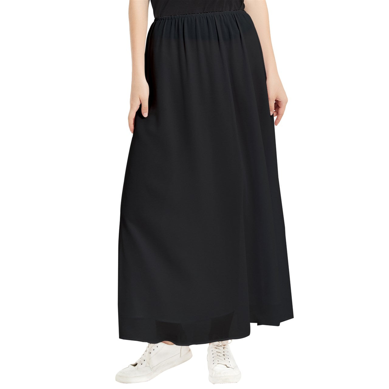 Chestnut Maxi Chiffon Skirt