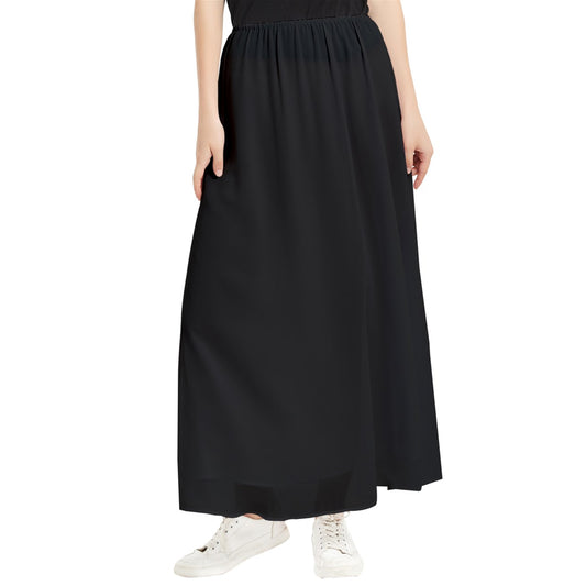 Chestnut Maxi Chiffon Skirt