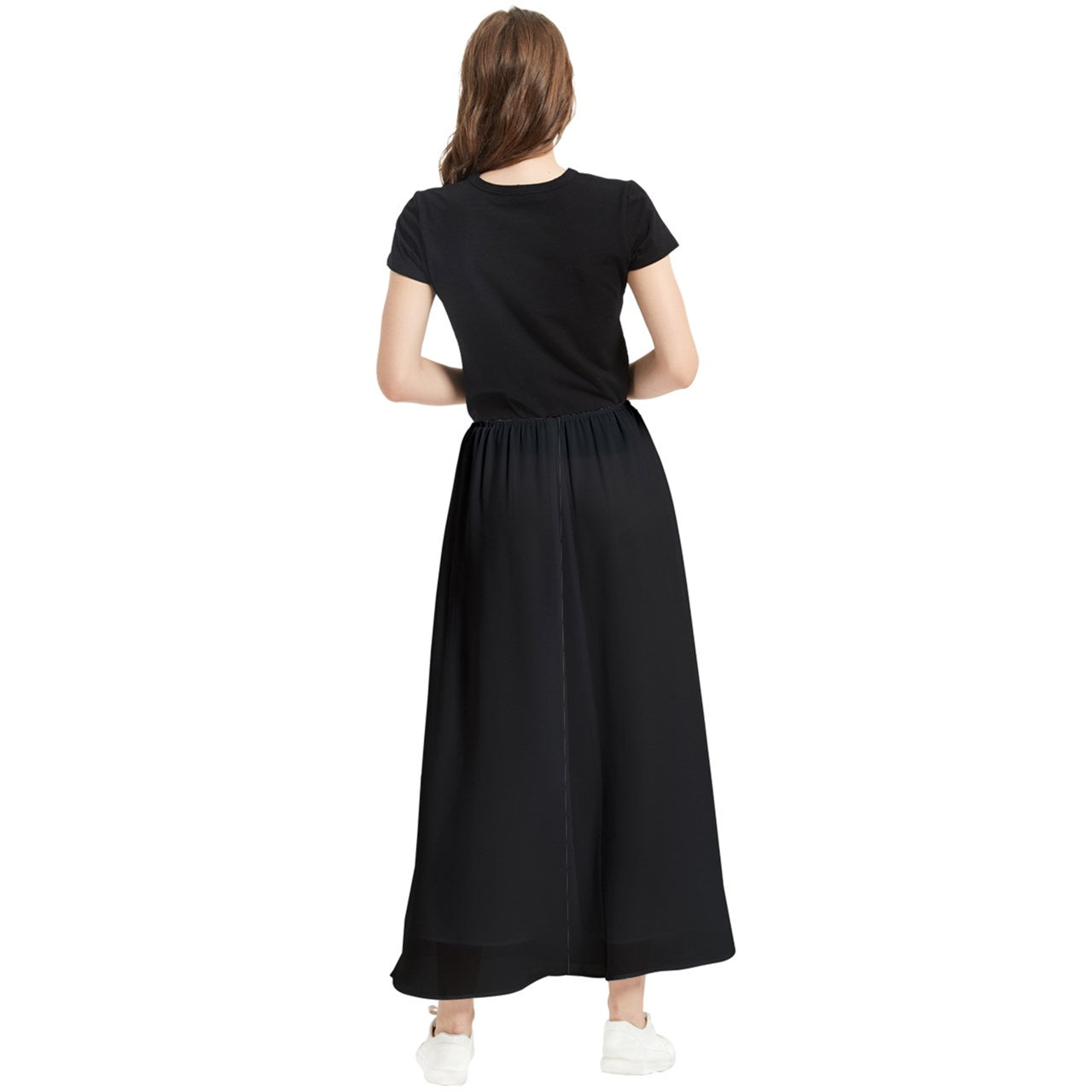 Chestnut Maxi Chiffon Skirt