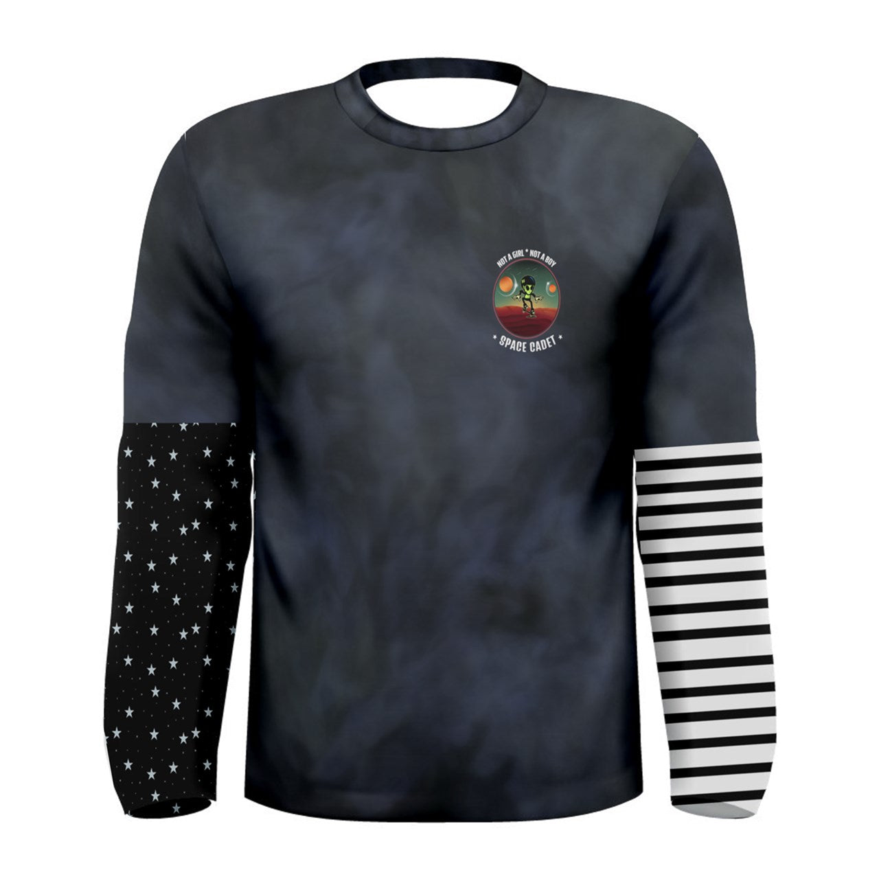 Smokey Nonbinary Space Cadet Long Sleeve Tee