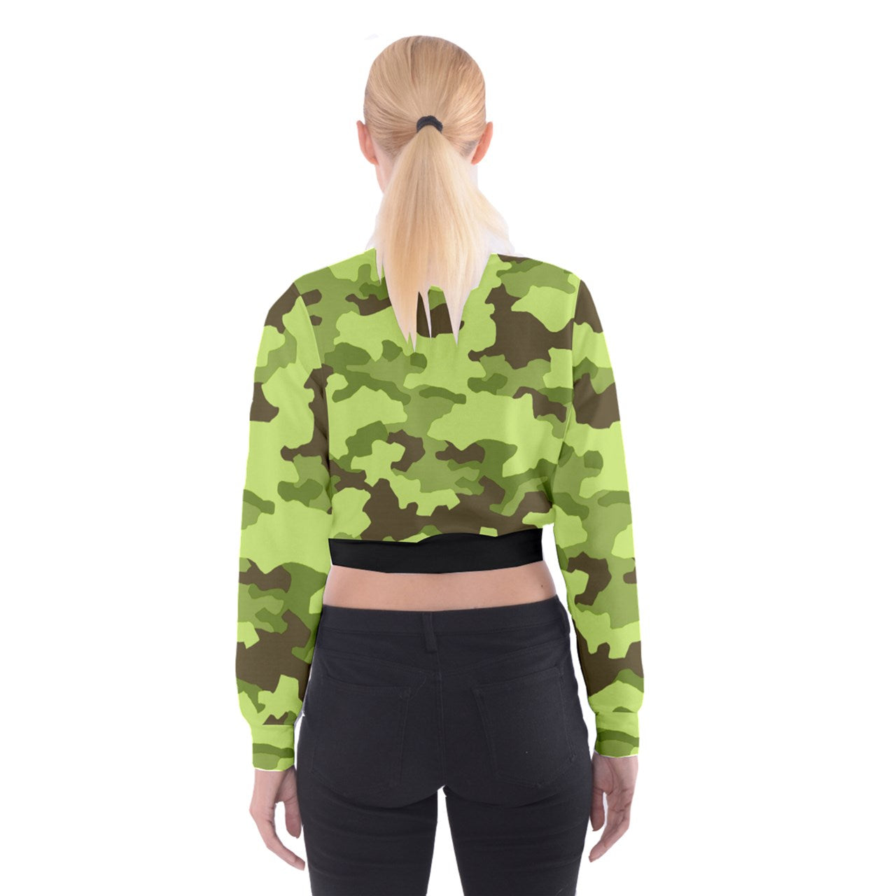 Y2k Soldier Northern Cropped Sweatshirt