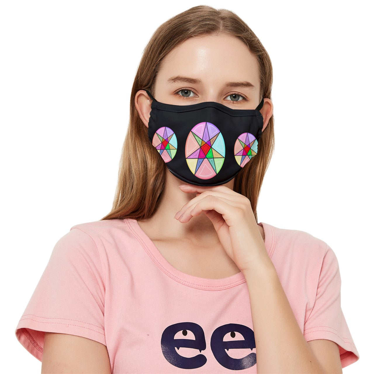 Goddess Glass Fairy Star Fitted Cloth Face Mask (Adult)