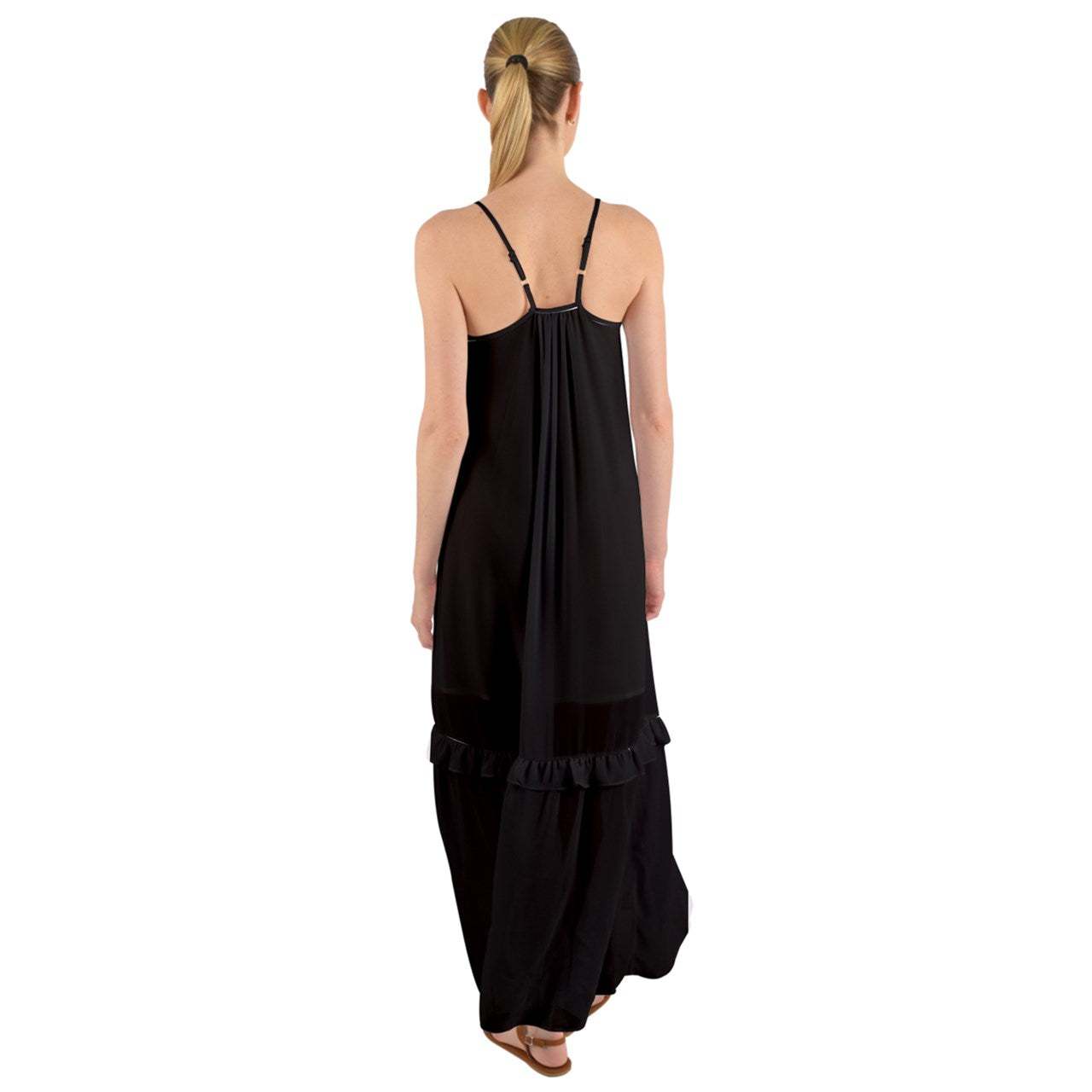 Bladebeak Cami Maxi Ruffle Chiffon Underdress