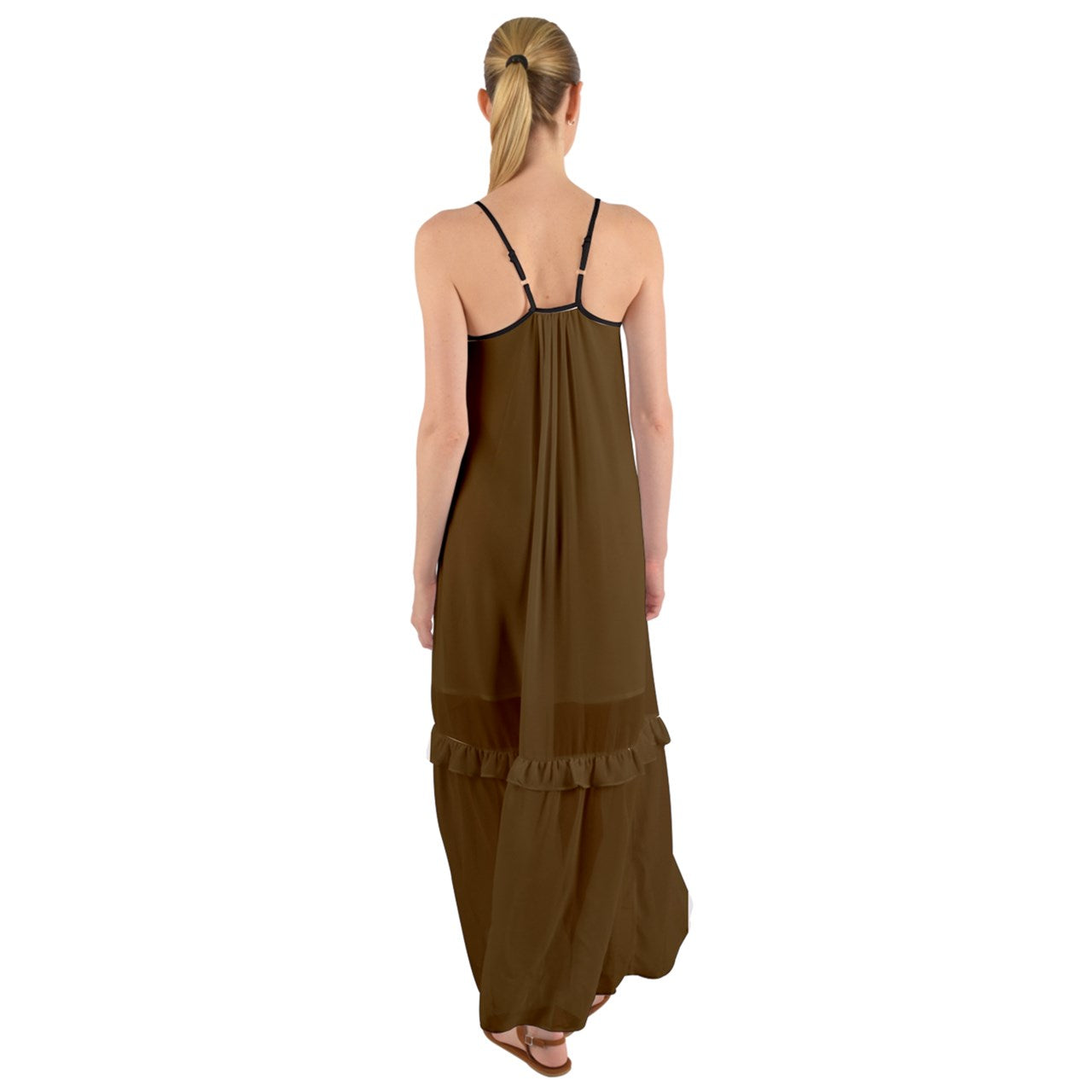 Shagweed Cami Maxi Ruffle Chiffon Underdress