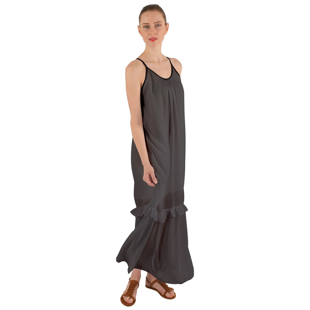 Pipe Ashe Cami Maxi Ruffle Chiffon Underdress