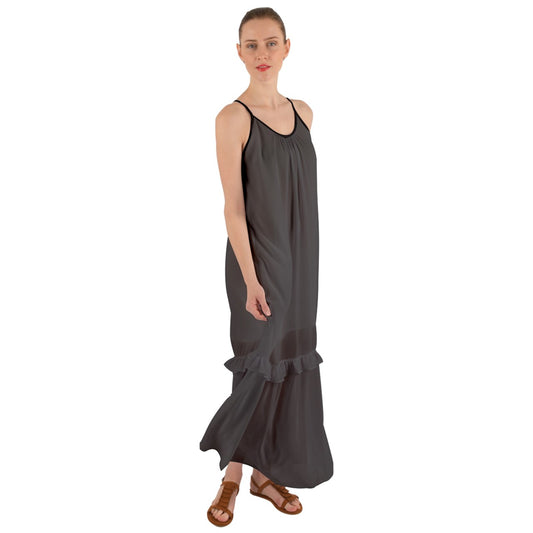 Pipe Ashe Cami Maxi Ruffle Chiffon Underdress