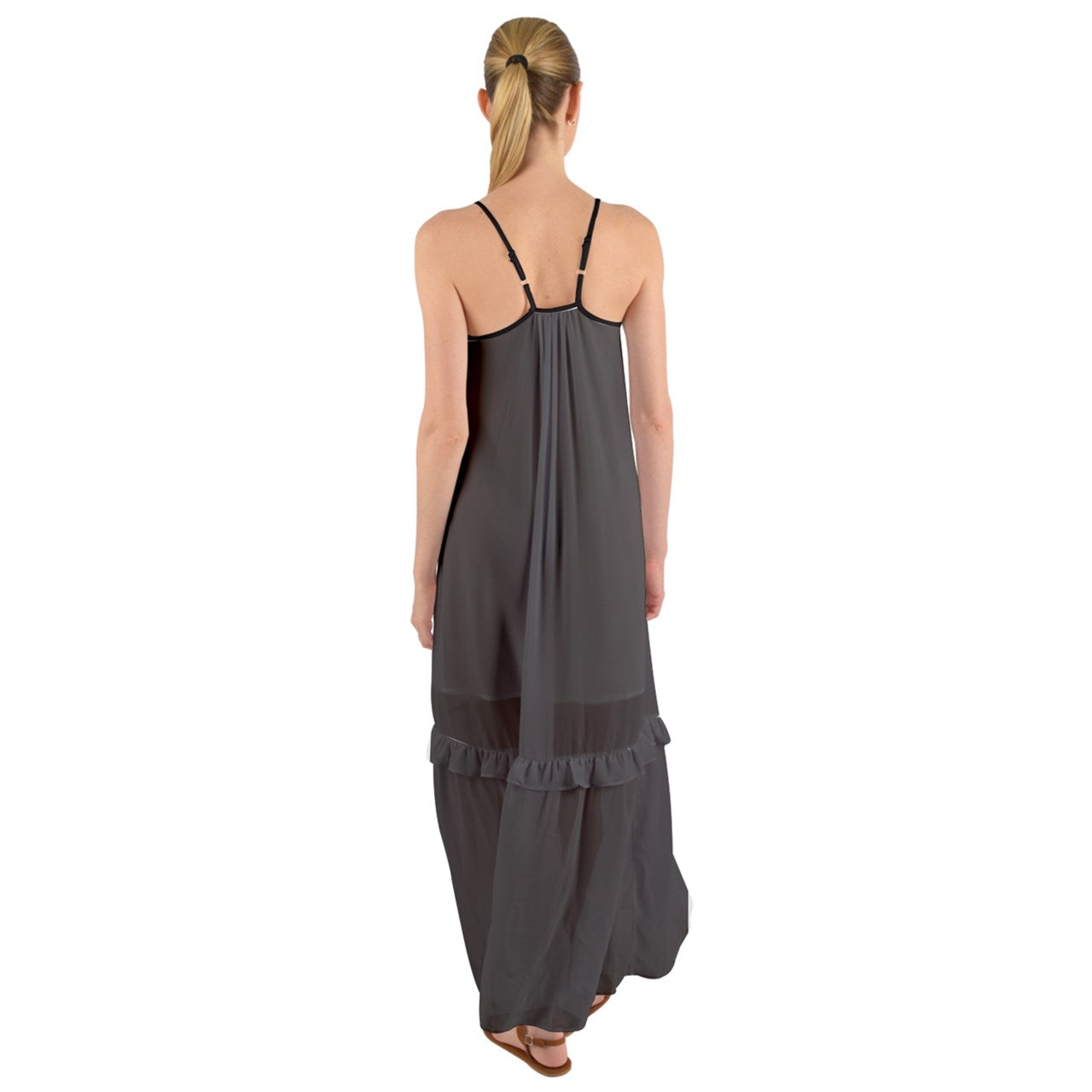 Pipe Ashe Cami Maxi Ruffle Chiffon Underdress