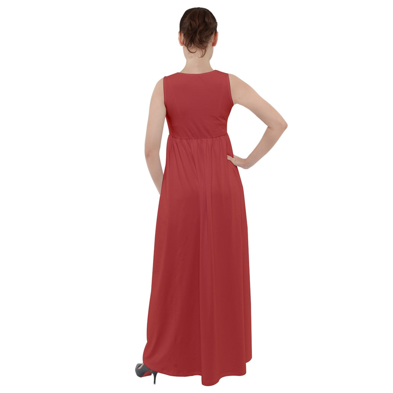 Cherry Jubilee Empire Waist Velour Maxi Underdress