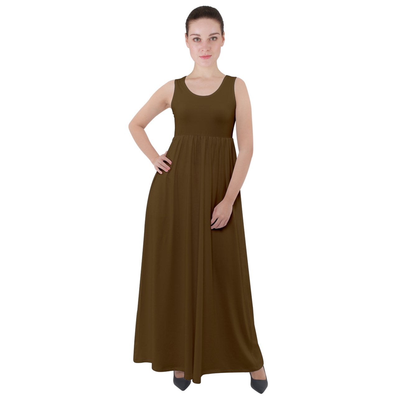 Shagweed Empire Waist Velour Maxi Underdress