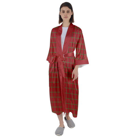 Cherry Jubilie Maxi Satin Robe