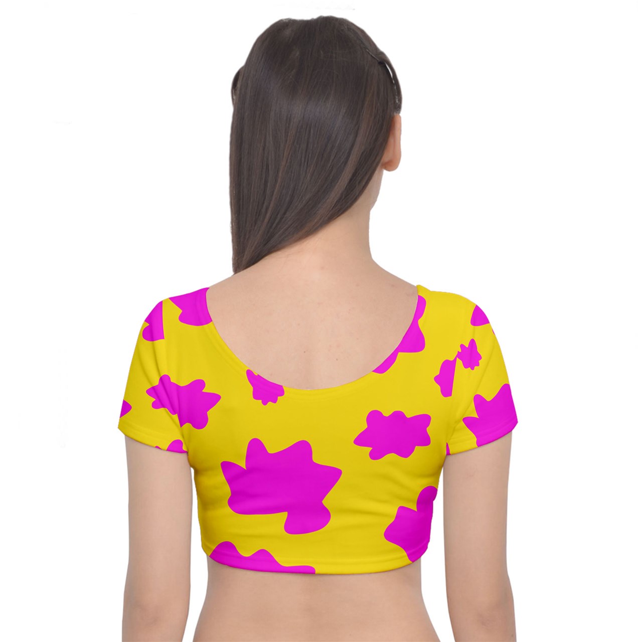 Sue C's Grown Up Velvet Crop Top