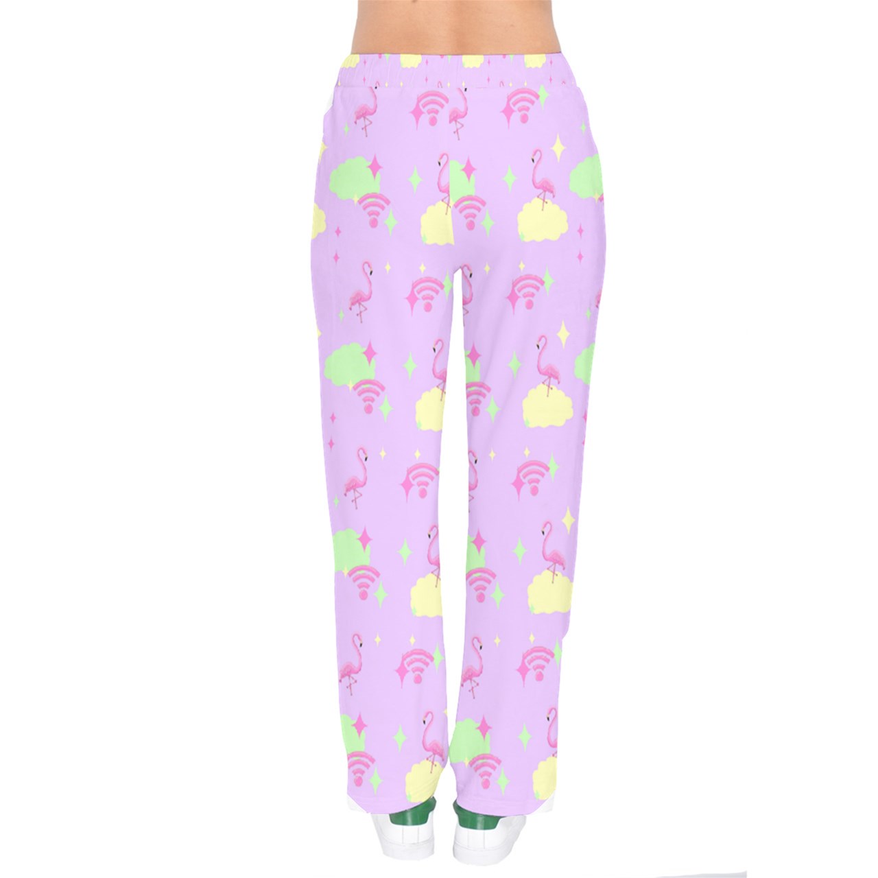 Flamingo Sky velvet Drawstring Pants
