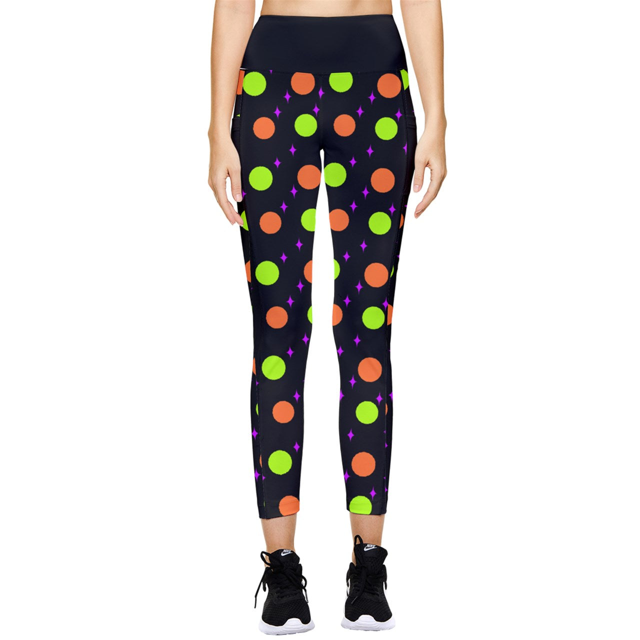 Hallows Night Polka Dots Pocket Leggings