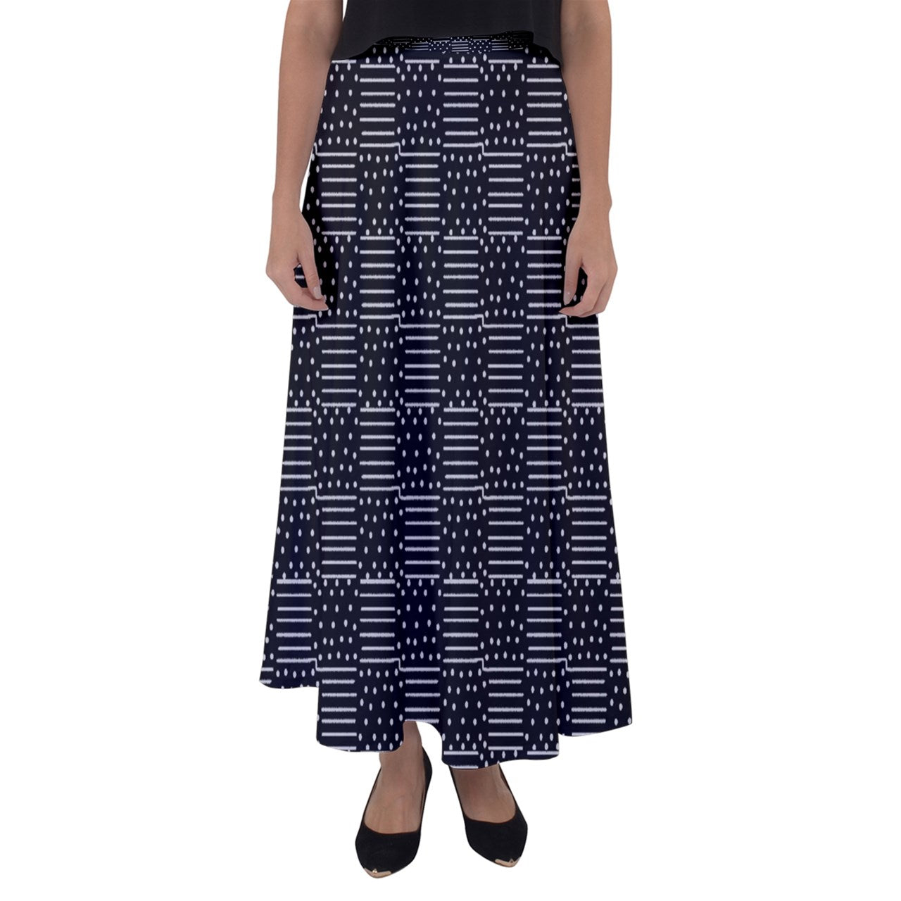 Scars Of The Night Flared Maxi Skirt