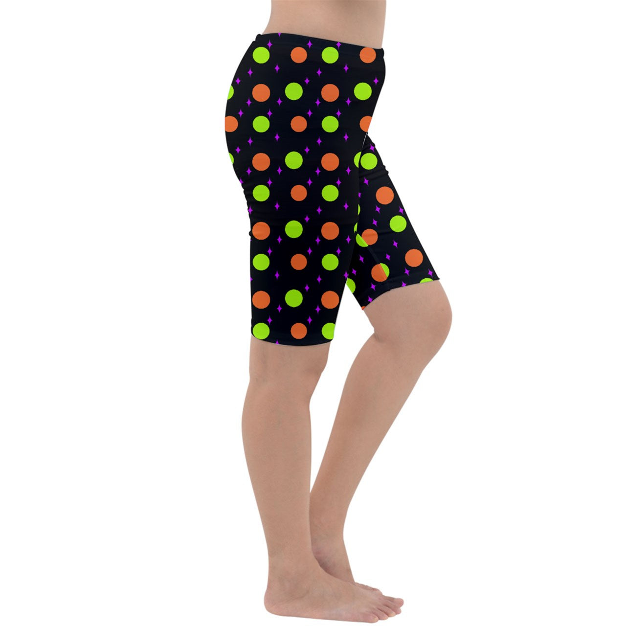 Hallows Night Polka Dots Cropped Leggings