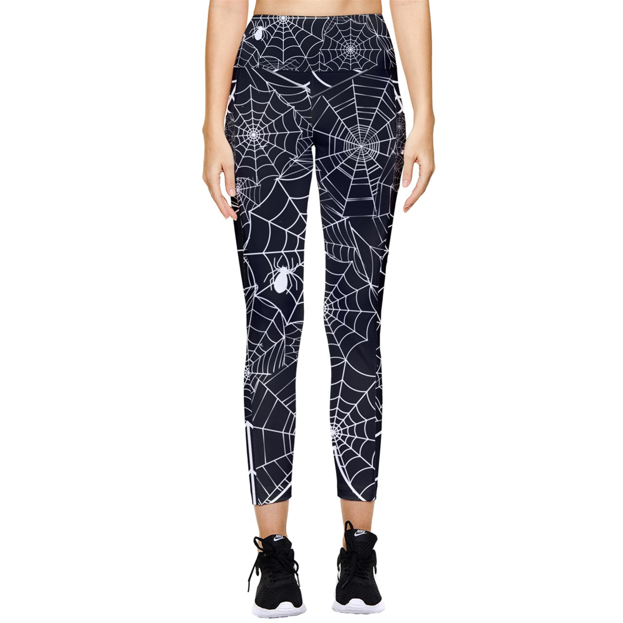 Black Web Pocket Leggings