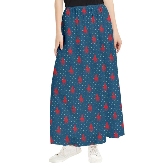 Twilight Rose Maxi Chiffon Skirt