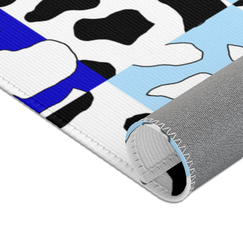 Cowboi Blue Area Rugs