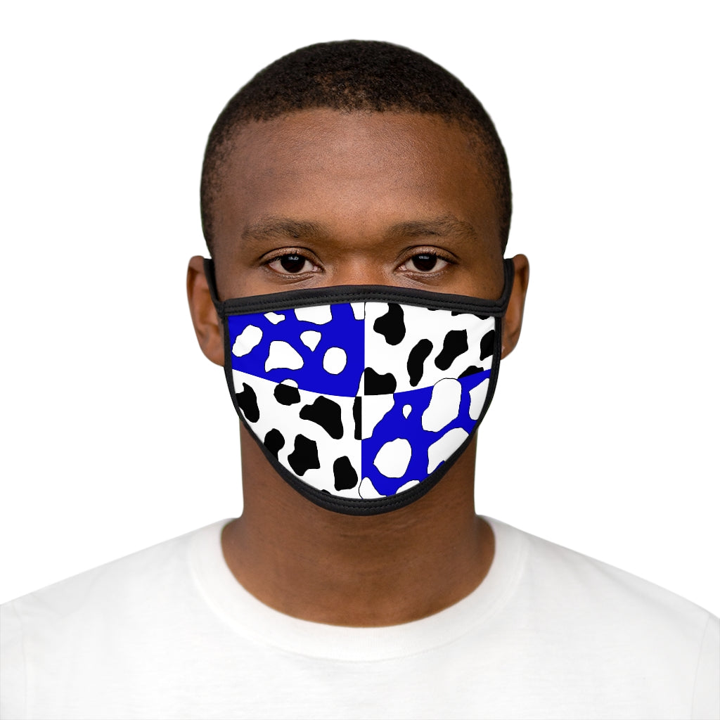 e-boy Blue Cowboi Mixed-Fabric Face Mask