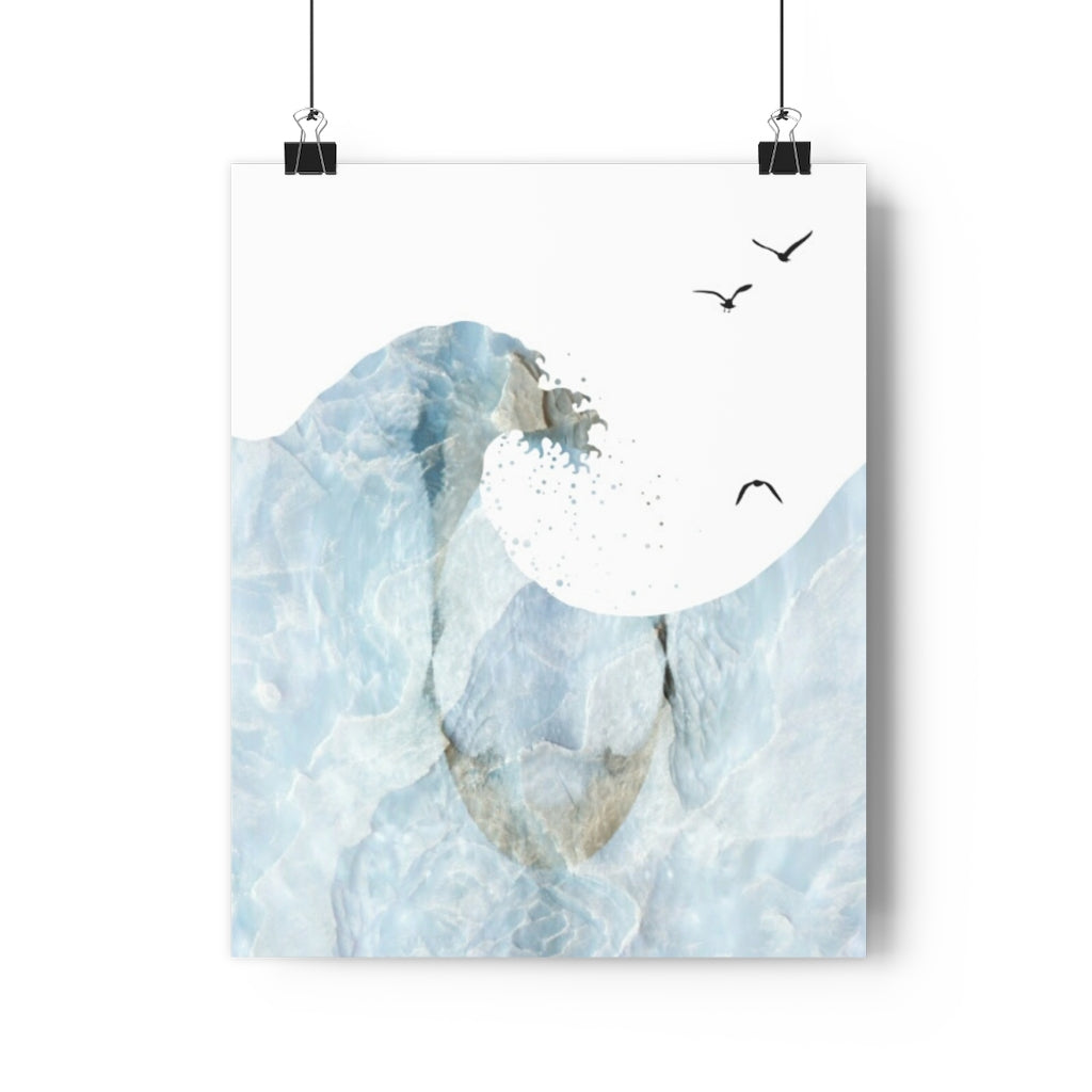 Blocked Wavve Giclée Art Print