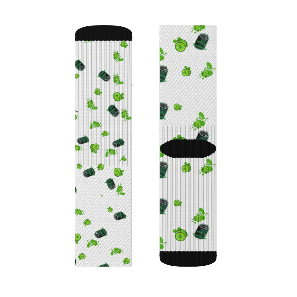 Lime Pop Sublimation Socks