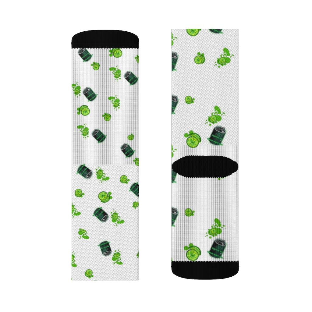 Lime Pop Sublimation Socks