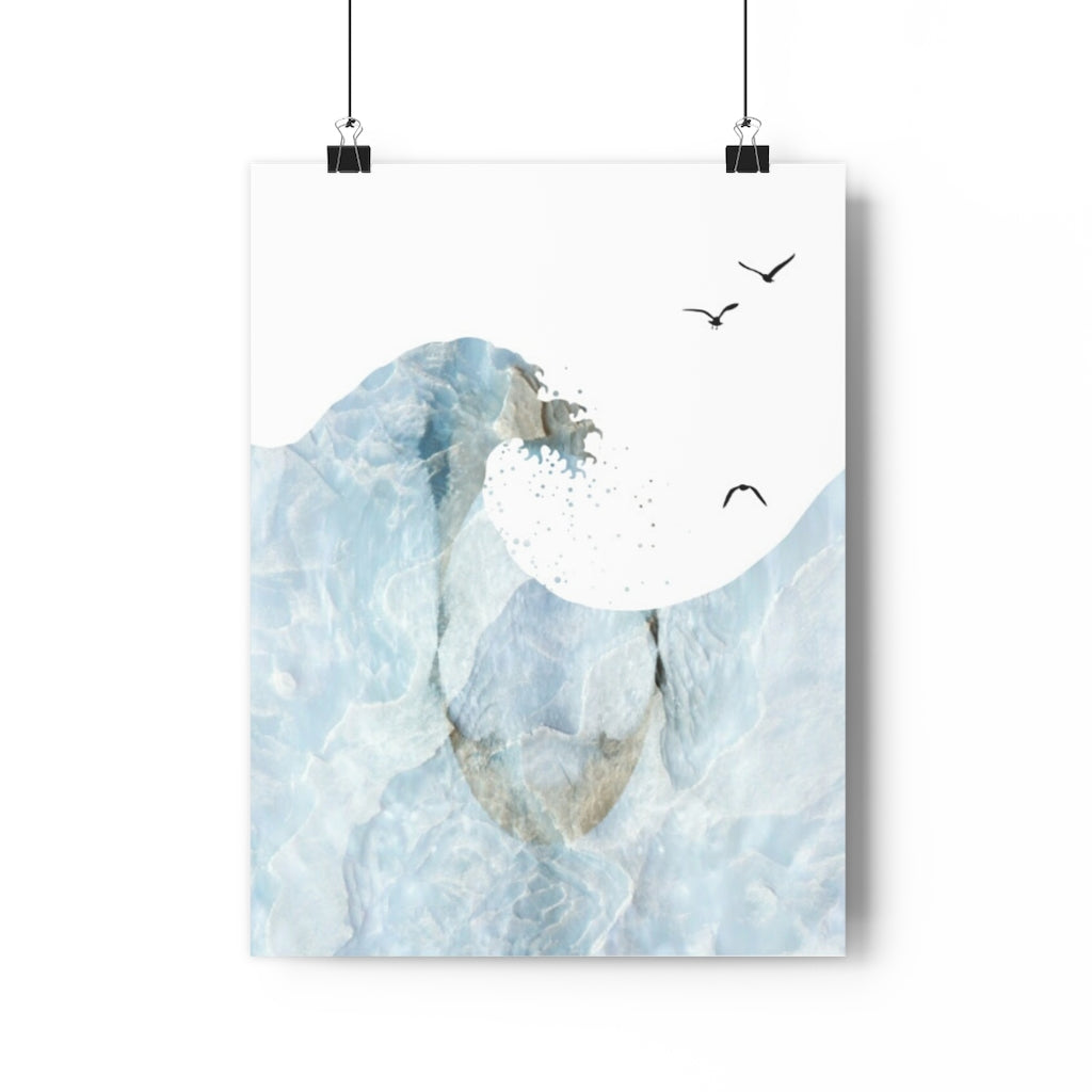 Blocked Wavve Giclée Art Print