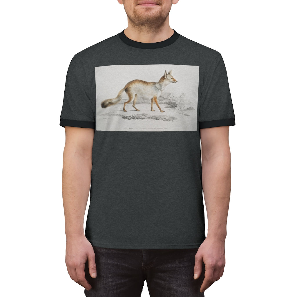 fox zoology Unisex Ringer Tee