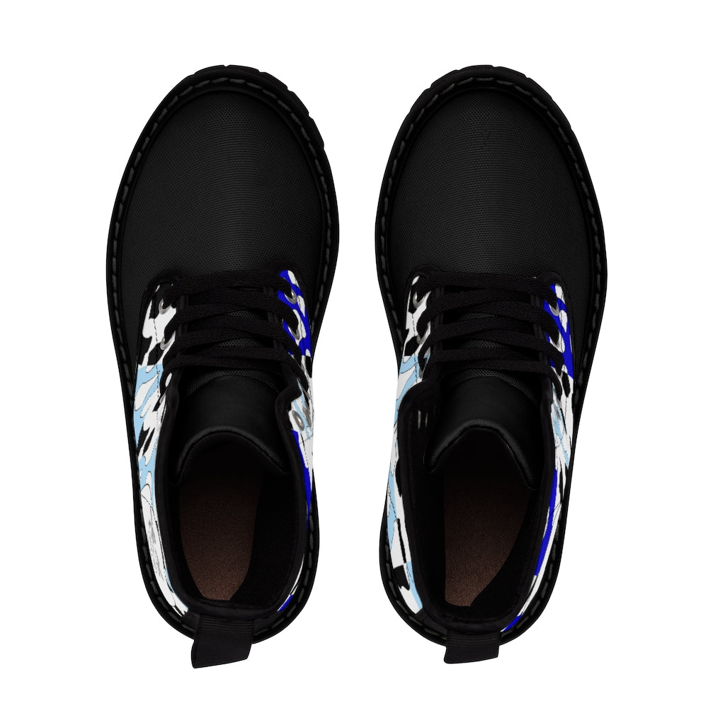 Cowboi Blue Small Sized Canvas Boots