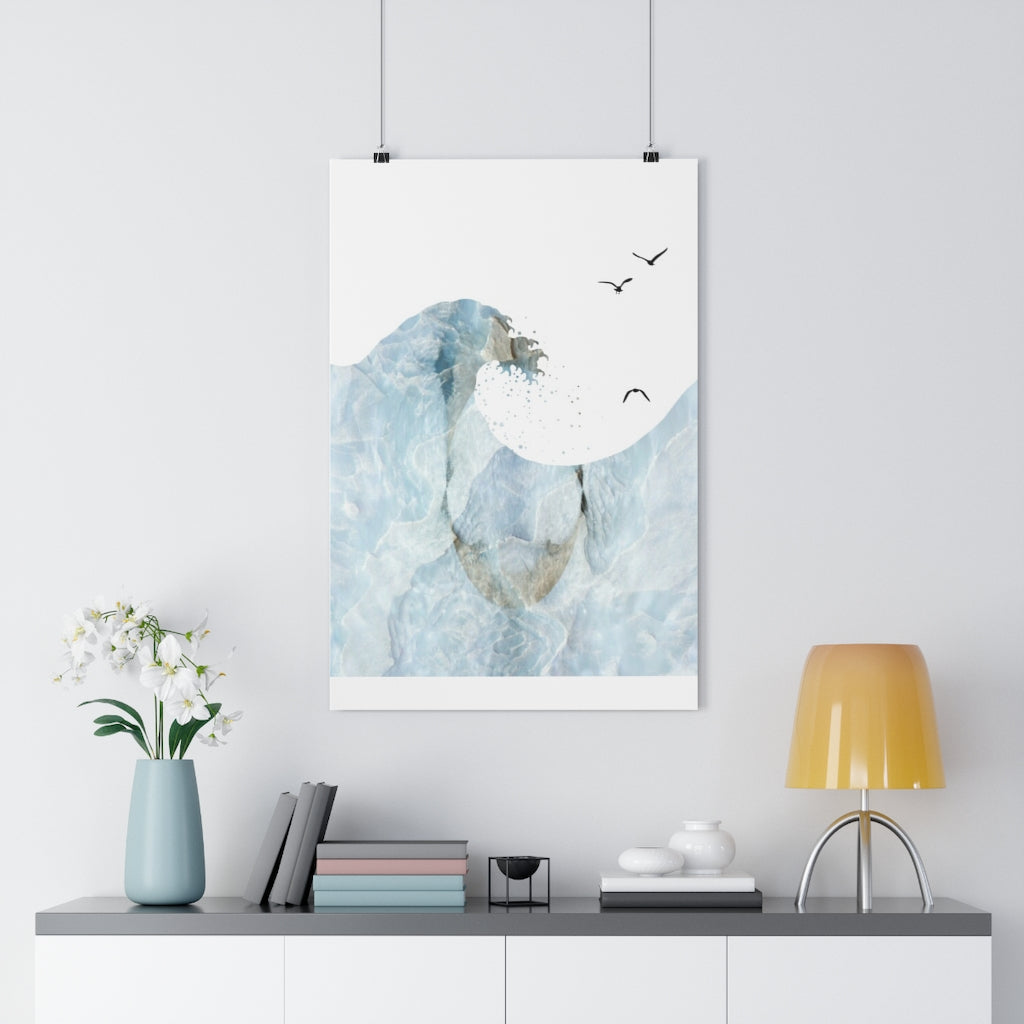 Blocked Wavve Giclée Art Print