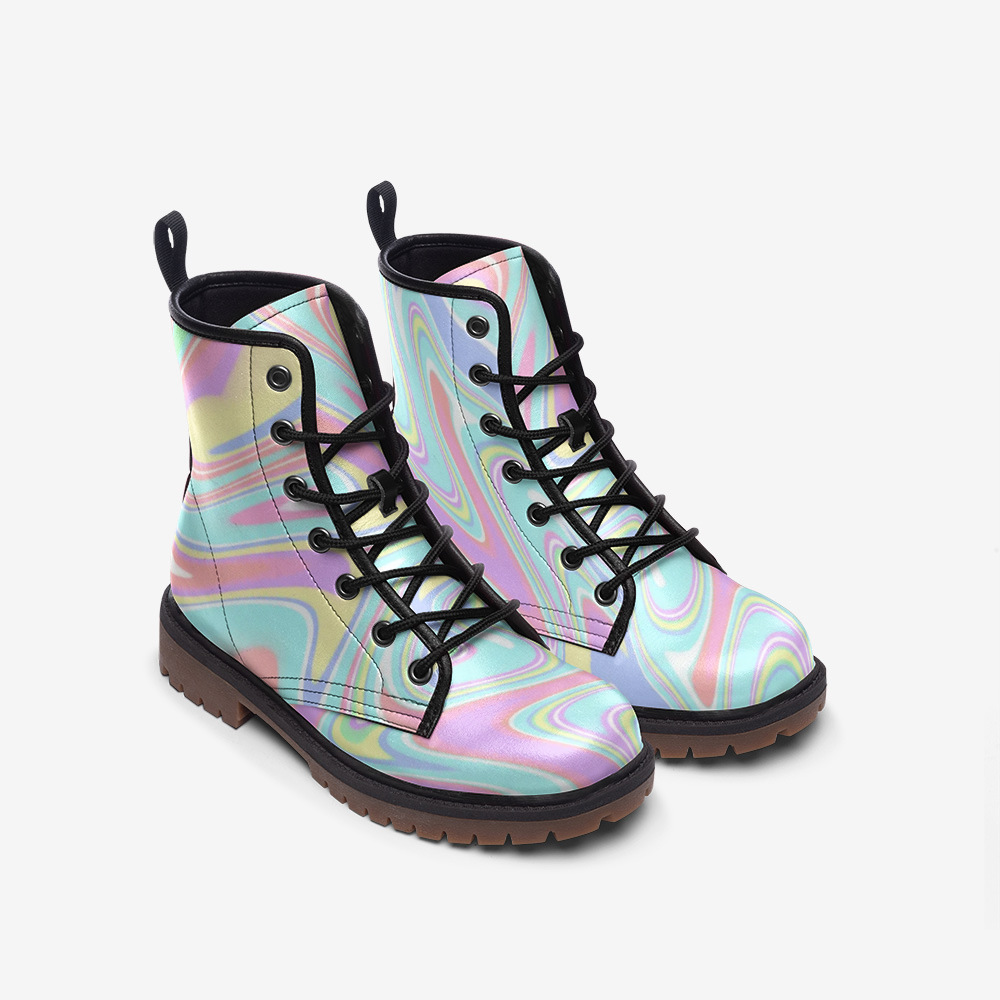 Pastel Slick Leather Lightweight boots MT