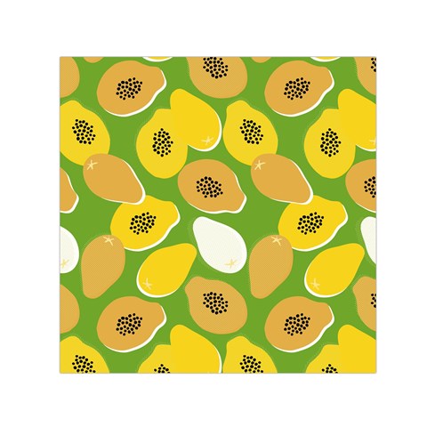 summer papaya Small Satin Scarf (Square)