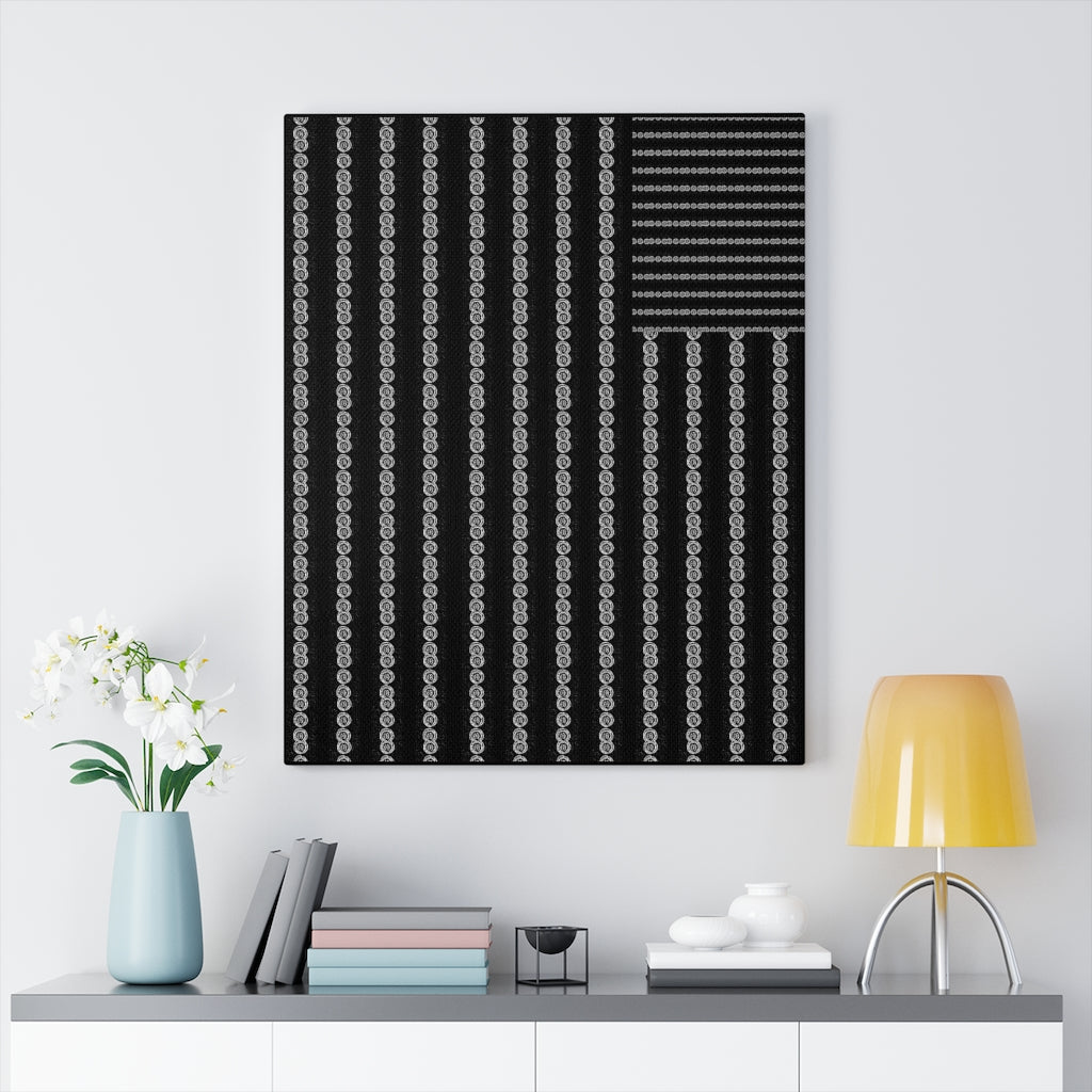 Black Lives Matter Flag Stretched Canvas